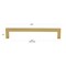 Gliderite Hardware 6-1/4 in. Center to Center Solid Square Bar Pull Brass Gold 21683-160-BG-1 - alternate 3